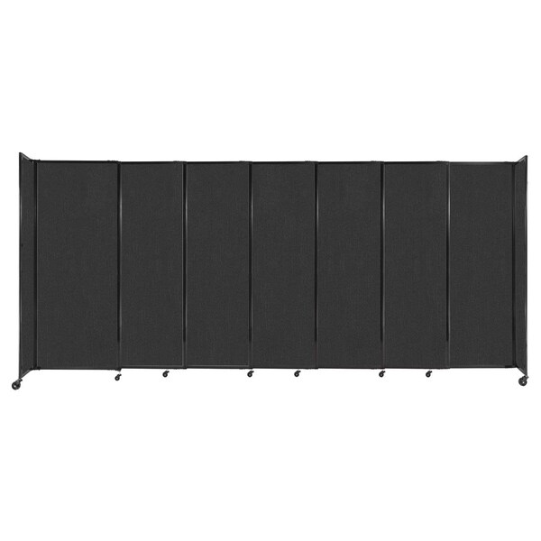 StraightWall Sliding Portable Partition 15'6" x 6'10" Black Fabric